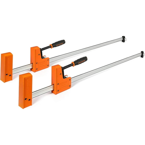 JORGENSEN 36-inch Bar Clamps, 90°Cabinet Master Parallel Jaw Bar Clamp Set, 2-pack