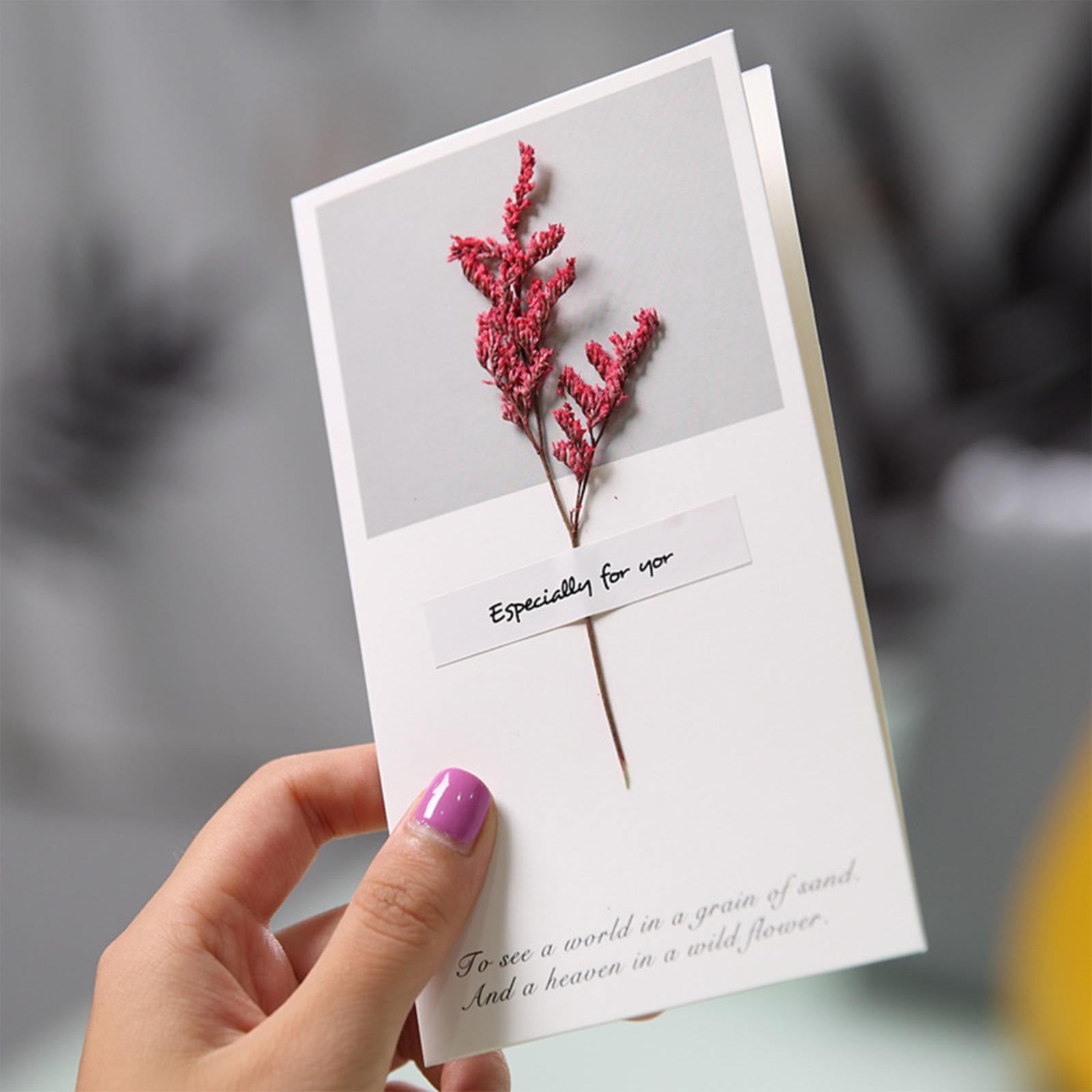 JORIAE Greeting Card on Sale Dried Flower Greeting Cards Mother's Day