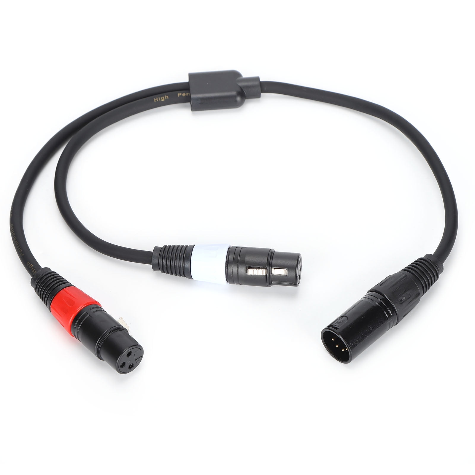 JORIND 5Pin XLR Male to Dual 3Pin XLR Female Cable 1.6 Feet YSplitter ...