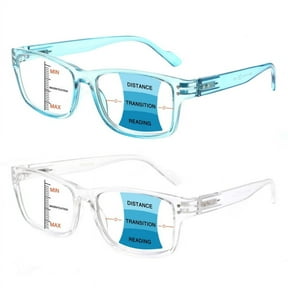 JOSCHOO 2 Pack Progressive Multifocal Reading Glasses Men Women Blue Light Blocking Reader