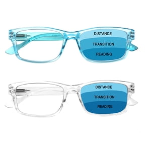 JOSCHOO 2 Pack Progressive Multifocal Reading Glasses Men Women Blue Light Blocking Reader