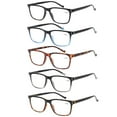 thumbnail image 1 of JOSCHOO 5 Pack Reading Glasses for Men Spring Hinges Lightweight Reader+1.00, 1 of 10