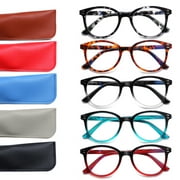 JOSCHOO 5 Pack Reading Glasses for Men Women Blue Light Blocking High Quality Eyeglasses