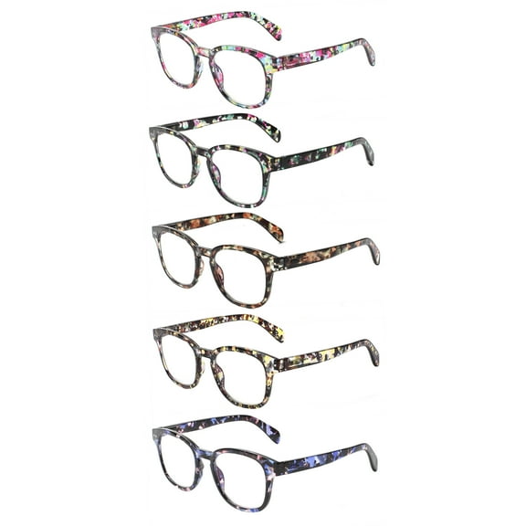 JOSCHOO Blue Light Blocking Reading Glasses for Men and Women Comfortable Computer Eyeglasses with Spring+225