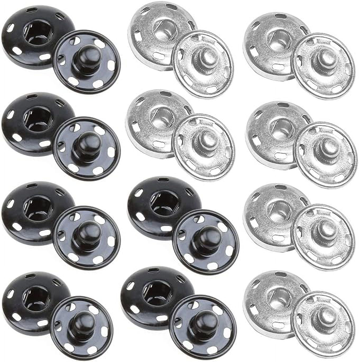 JOSDIOX Sew on Snap Buttons 1 Sets B Metal Snap Fastener Buttons Press
