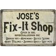 thumbnail image 1 of JOSE'S Fix-It Shop Sign Grandpa Dad Wall Décor 8 x 12 Matte Finish Metal 108120006031, 1 of 1