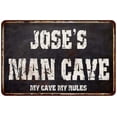 thumbnail image 1 of JOSE'S Man Cave Black Grunge Sign Home Decor Gift Cave Funny 208120004074, 1 of 1