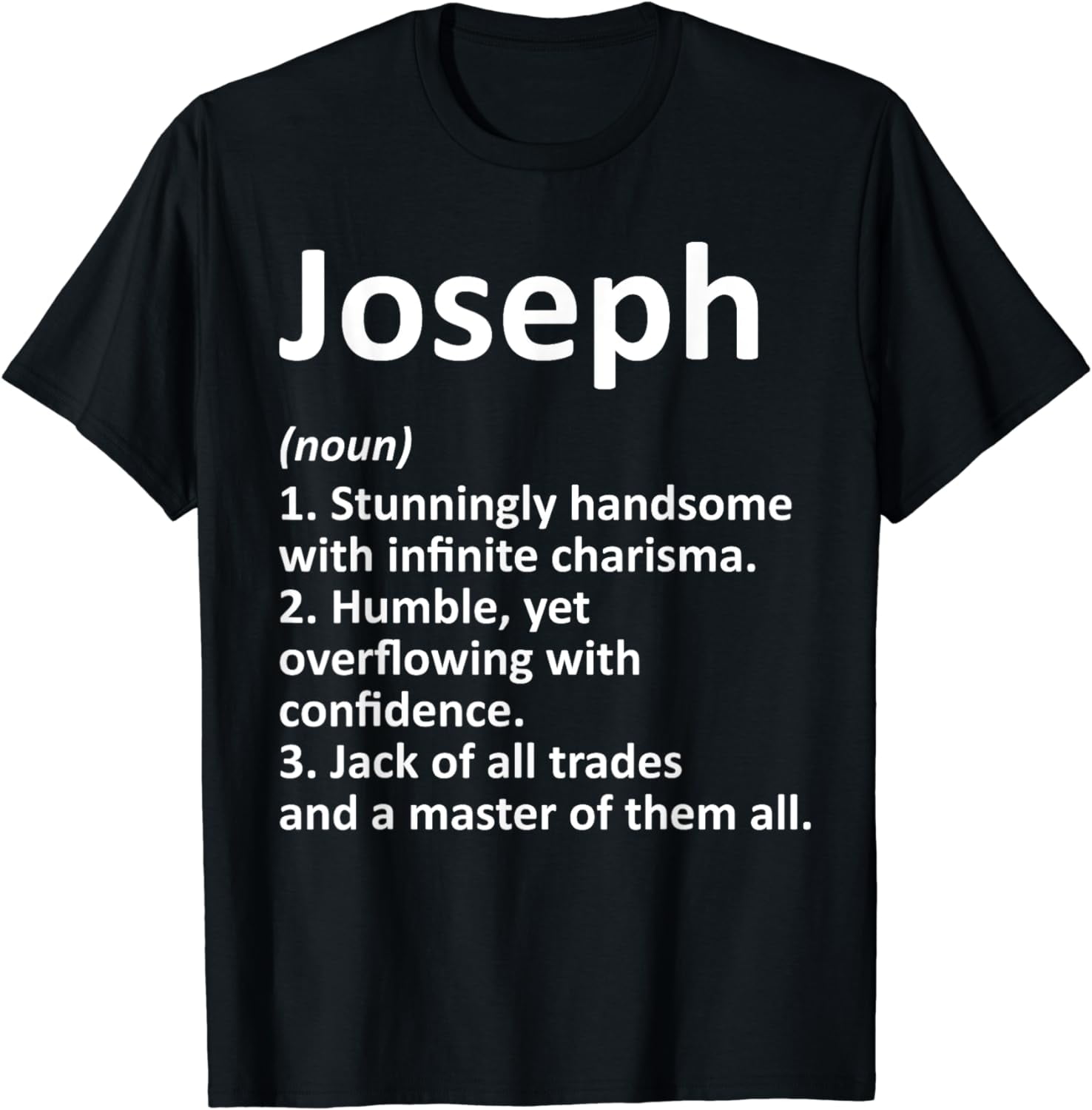 JOSEPH Definition Personalized Name Funny Birthday Gift Idea TShirt