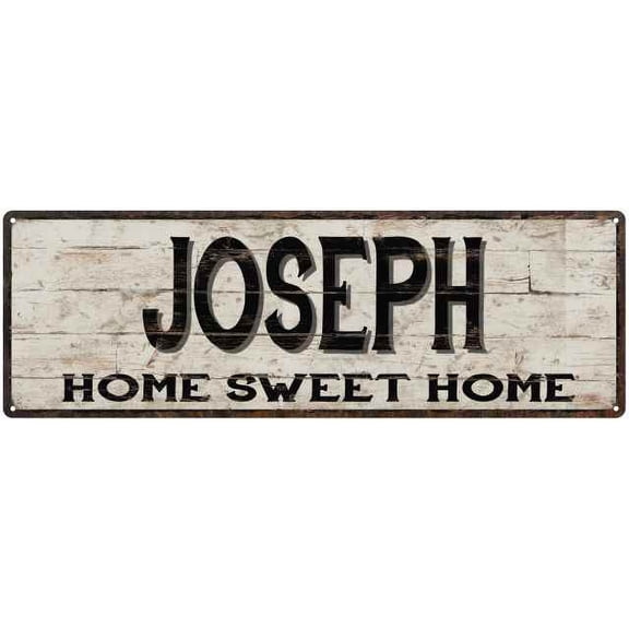 JOSEPH Rustic Home Sweet Home Sign Gift 8x24 Metal Decor 108240084356