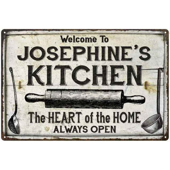 JOSEPHINE'S Kitchen Farmhouse Sign Gift 8x12 Metal 208120033124