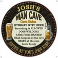 thumbnail image 1 of JOSH'S Man Cave Rules 14" Round Metal Sign Garage Bar Decor 100140010075, 1 of 1