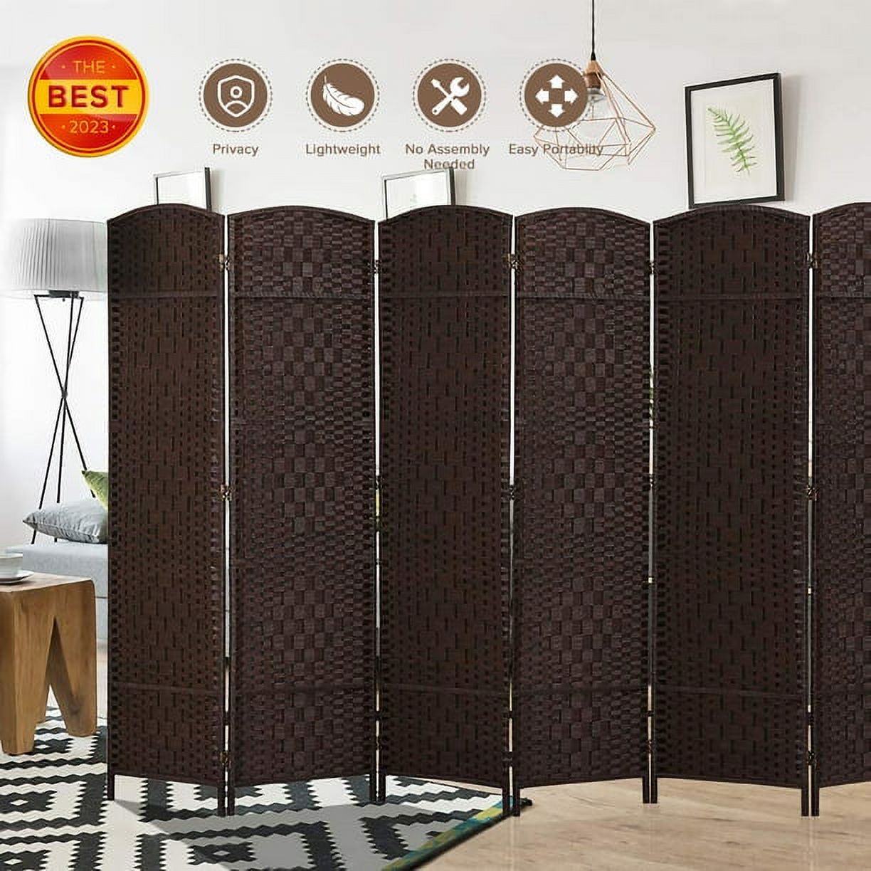 Paperflow EasyScreen Horizontal Divider Screen, Interlocking Ovals