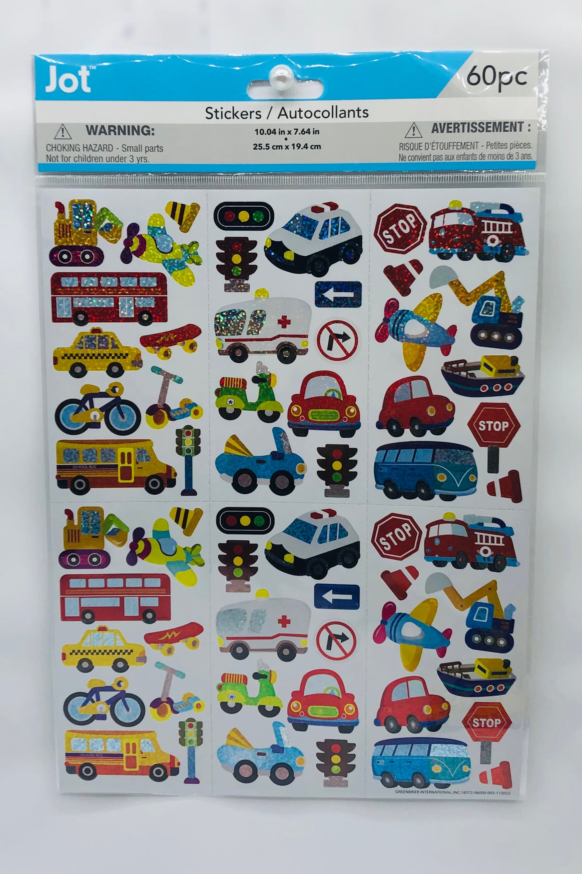JOT Stickers for kids 60pcs New 3+ years