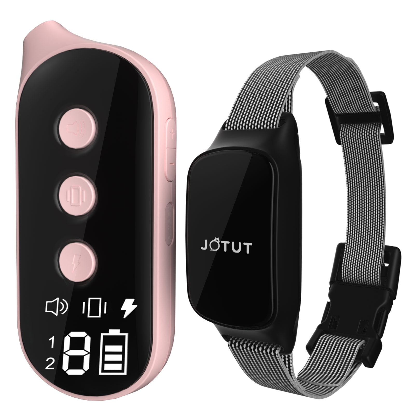JOTUT Dog Training Collar 3 Safety Modes Beep,Vibration,Electric Dog Shock Collar with Remote Control,Rechargeable IP67 Waterproof E-Collar
