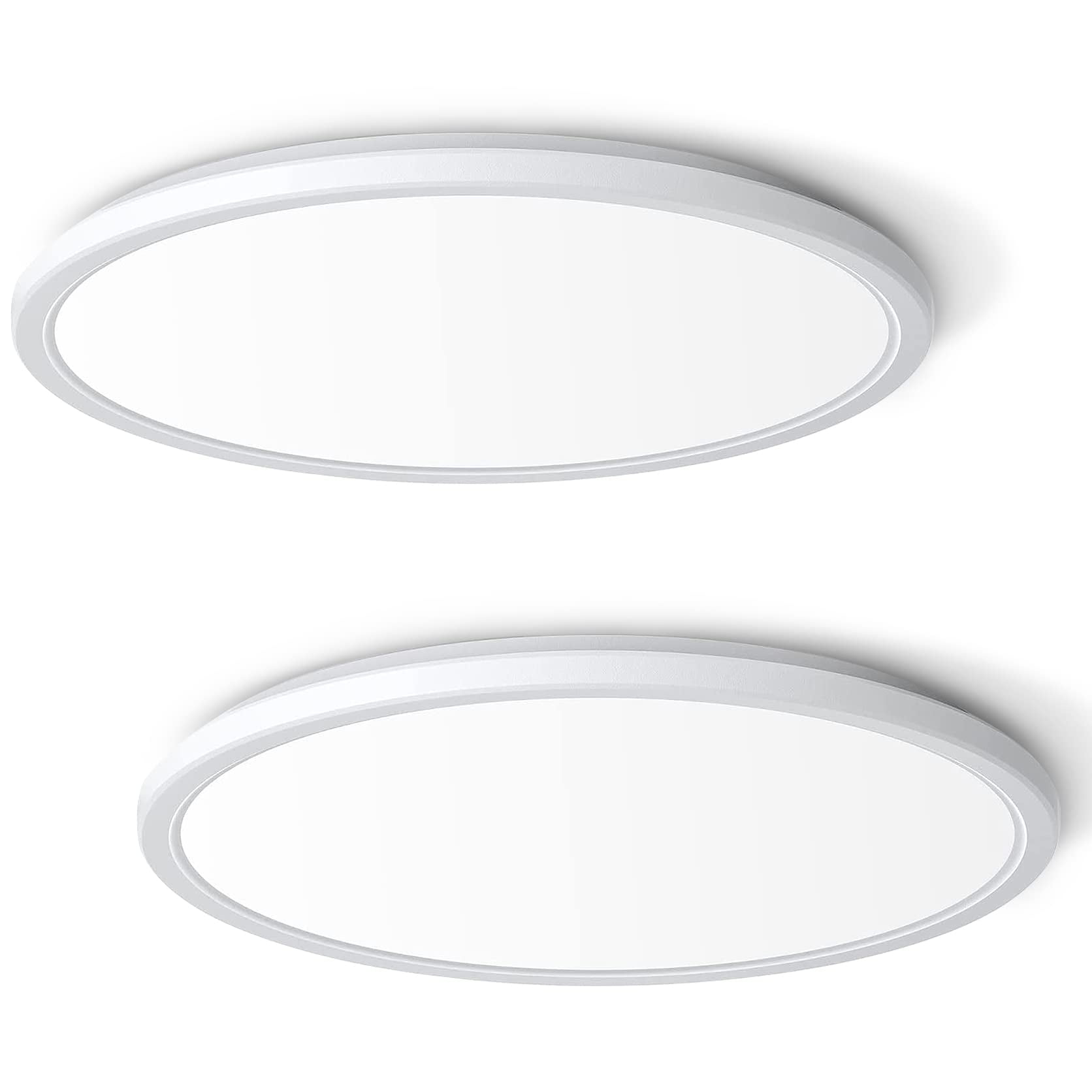 JOUALY 12 Inch 2Pack LED Flush Mount Ceiling Light,28W 3200LM DIMMABLE