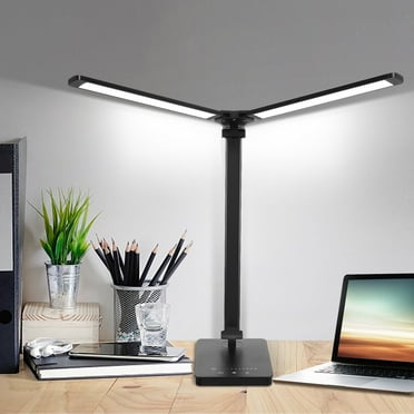 JOUALY 2-Light LED Dimmable Touch Control Foldable Eye Protection Desk Lamp