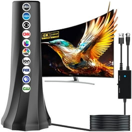 Clear TV Digital Indoor Antenna Local HDTV Amplify Broadcast No Stand Seen on TV Walmart