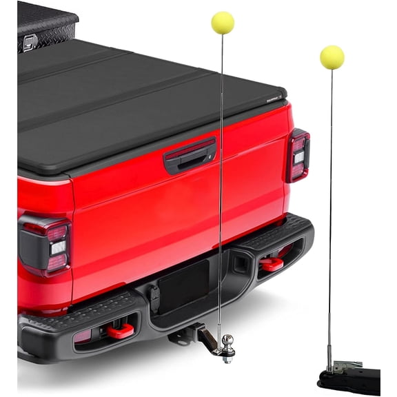 JOUNJIP 52 inch Magnetic Trailer Hitch Alignment Kit - [Upgraded] Wider Base for Boat Camper Horse Trailer RV Hitching Towing Accessories -Adjustable Guide Poles Extend Up to 52 - 2 pcs