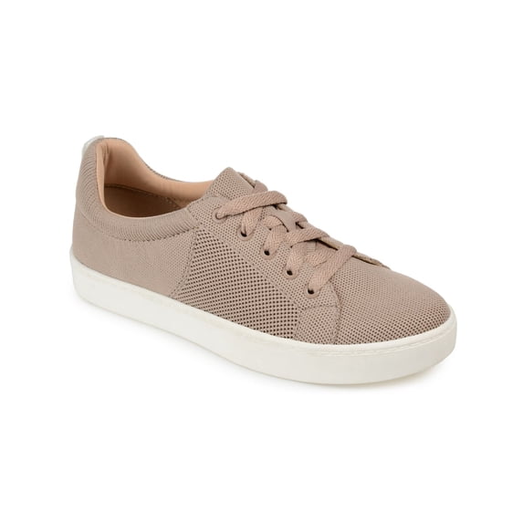 JOURNEE COLLECTION Womens Beige Padded Collar Cushioned Kimber Round Toe Platform Lace-Up Athletic Sneakers Shoes 6 M