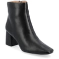 thumbnail image 1 of Journee Womens Haylinn Inside Zip Block Heel Booties, Widths Available, 1 of 10