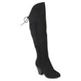 thumbnail image 1 of Journee Womens Spritz-s Wide Calf Stacked Heel Over The Knee Boots, 1 of 8