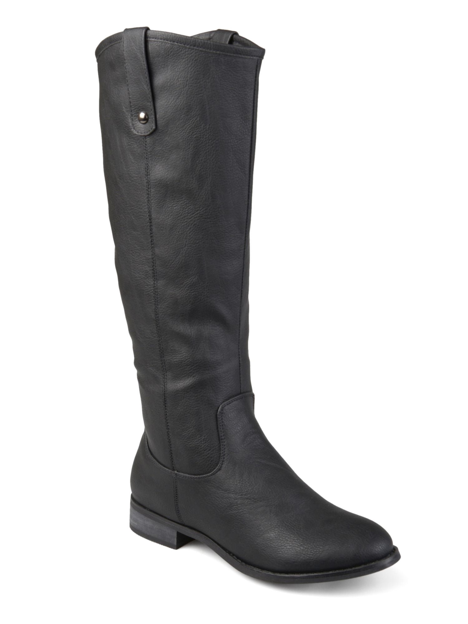 LUCKY BRAND Womens Brown Padded Quenbe Round Toe Block Heel Zip-Up Riding Boot M