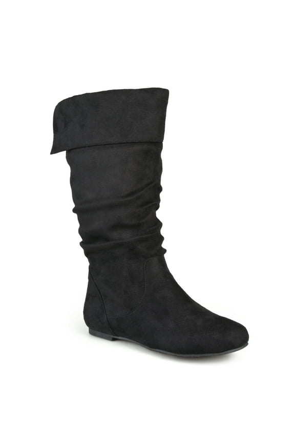 Womens Shelley-3 Wide Calf Round Toe Mid Calf Boots
