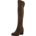 thumbnail image 1 of JOURNEE COLLECTION Womens Gray Padded Sana Round Toe Block Heel Zip-Up Dress Boots 10 M, 1 of 3