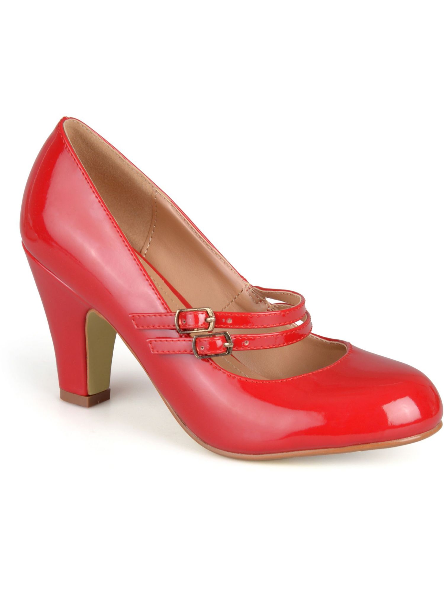 JOURNEE COLLECTION Womens Red Mary Jane Style Comfort Wendy09 Round