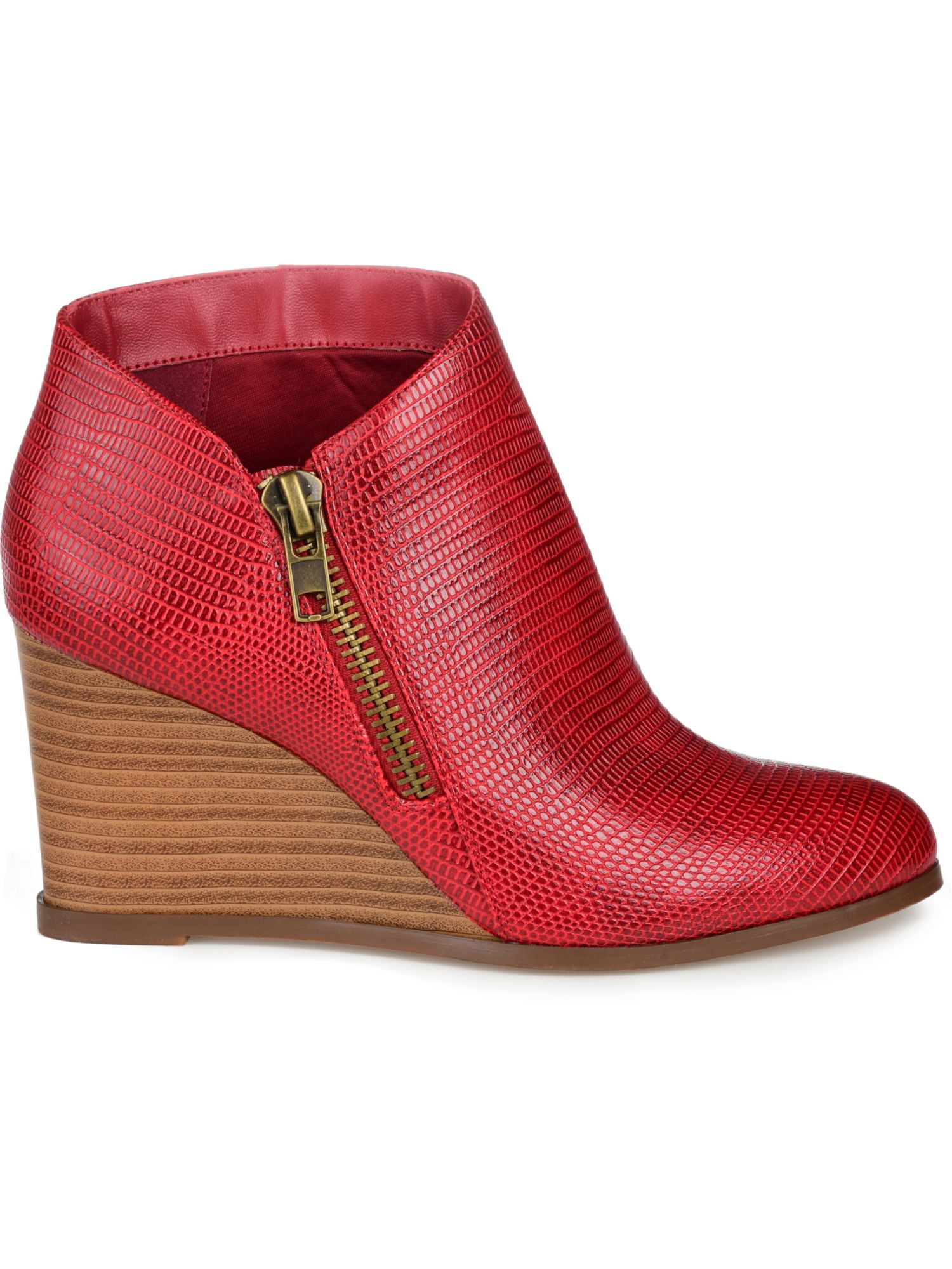 Snakeskin hotsell wedge booties