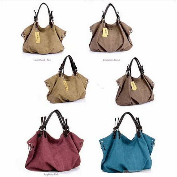 JOURNEY COLLECTION Canvas Handbag In 8 Colors