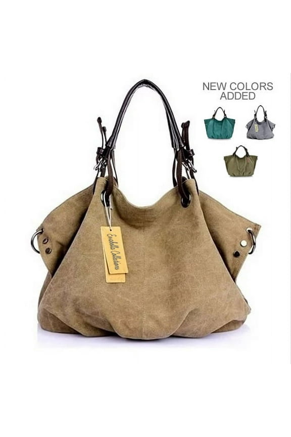 JOURNEY COLLECTION Canvas Handbag In 8 Colors