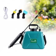 Battery Powered Sprayer, 8L Cordless Electric Sprayer with 3 Nozzles & Telescopic Wand, Portable Garden Sprayer for Lawn, Weeds & Plants, Blue