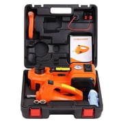 JOVELL Electric Car Jack 5 Ton, 12V Hydraulic Floor Jack with Tire Inflator & Impact Wrench, Portable Auto Lift Jack Kit for SUV, Sedan, Truck