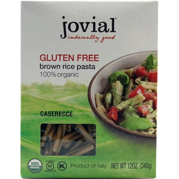 JOVIAL ORGANIC BROWN RICE CaseRECCE PASTA, 12 oz