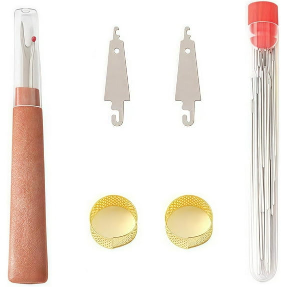 JOVIKE Steel Needles for Hand Sewing, Stainless Steel Sewing Needles, Big Eye Steel Needles Set - Handmade Quilting & Sewing Needles Kit