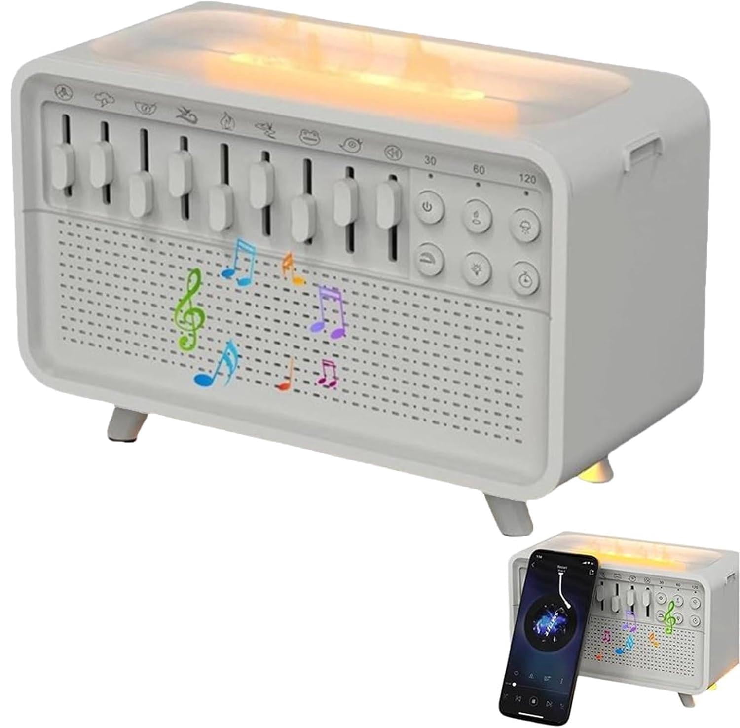 JOVIKE White Noise Sound Machine with Scented Mist & Night Light, Dream ...