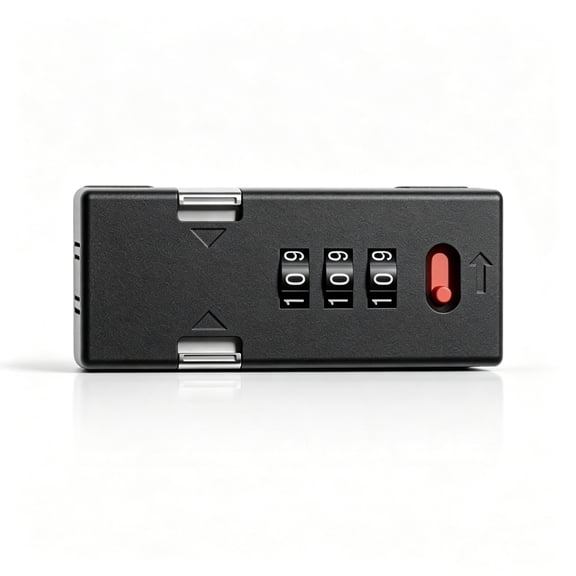 JOWBOOW Zinc Alloy Cabinet Combination Lock 1 Pack Black