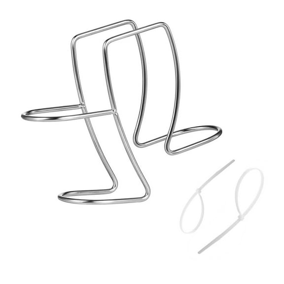 JOWNEEL Universal Washing Machine Drain Hose Holder Adjustable Utility Sink Clamp Hook Stainless Steel Laundry Tub Hose Guide Clip Fits All Drain Hoses