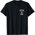 thumbnail image 1 of JOY (2 Sided Print) Mens Vintage Captain Dad Lake Boating Father T-Shirt, 1 of 4