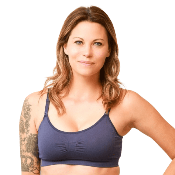 JOY BRA Scoopneck Full Coverage Push Up Sports Bra for Women 28A to 36DD Wear Everyday Bra (Navy)