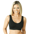 thumbnail image 1 of JOY BRA Wireless Full Coverage Push Up Sports Bra 34A to 36DD for Women Everyday Wear (Black), 1 of 9
