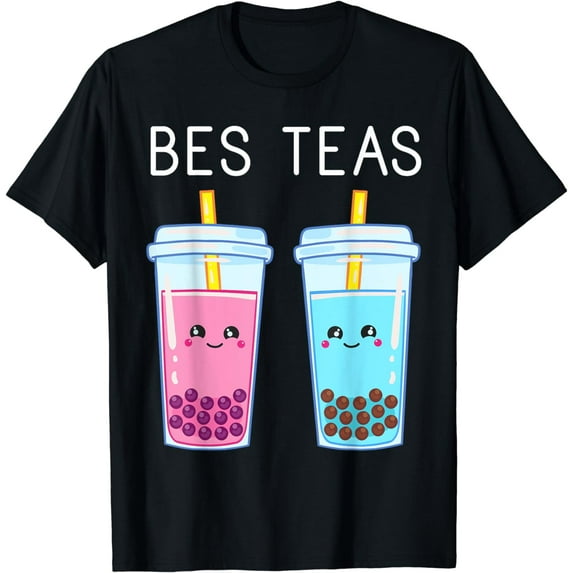 JOY Bubble Tea Boba Tapioca Pearls Milk Drink Kawaii Friend T-Shirt