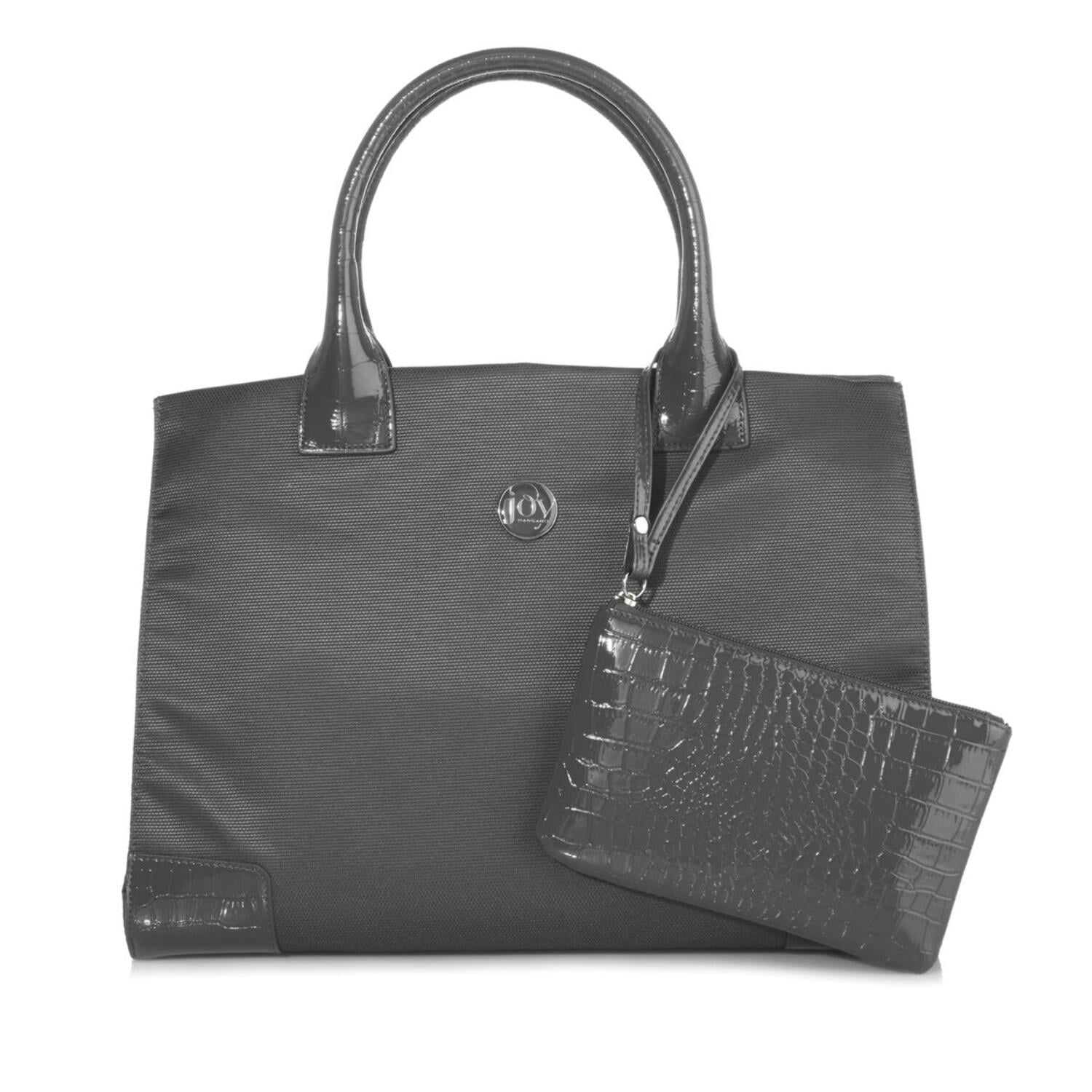 JOY E Lite Chic TuffTech Croco Embossed Tote Wristlet with RFID