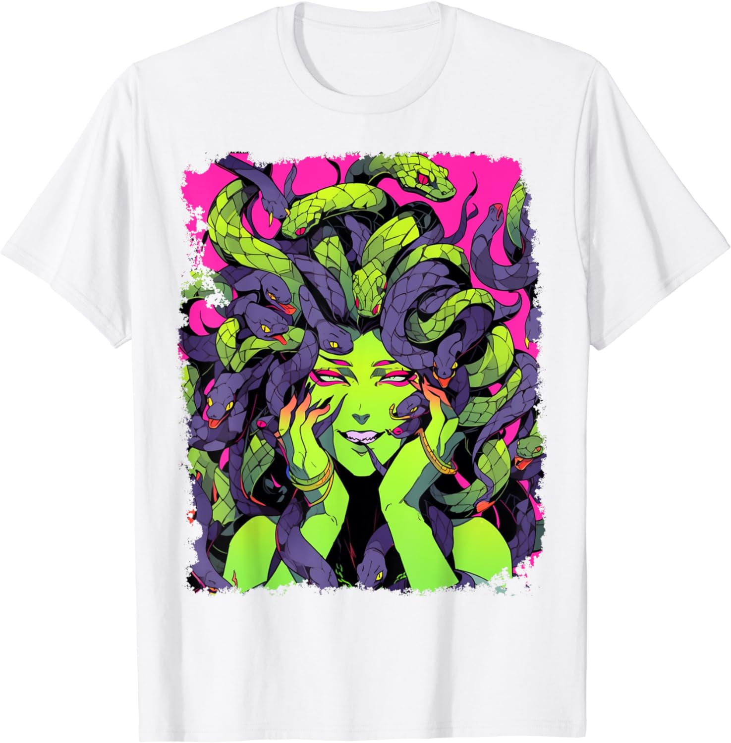 JOY Feminine Greek Mythology Goddess Sexy Medusa Snakes Hair T-Shirt ...