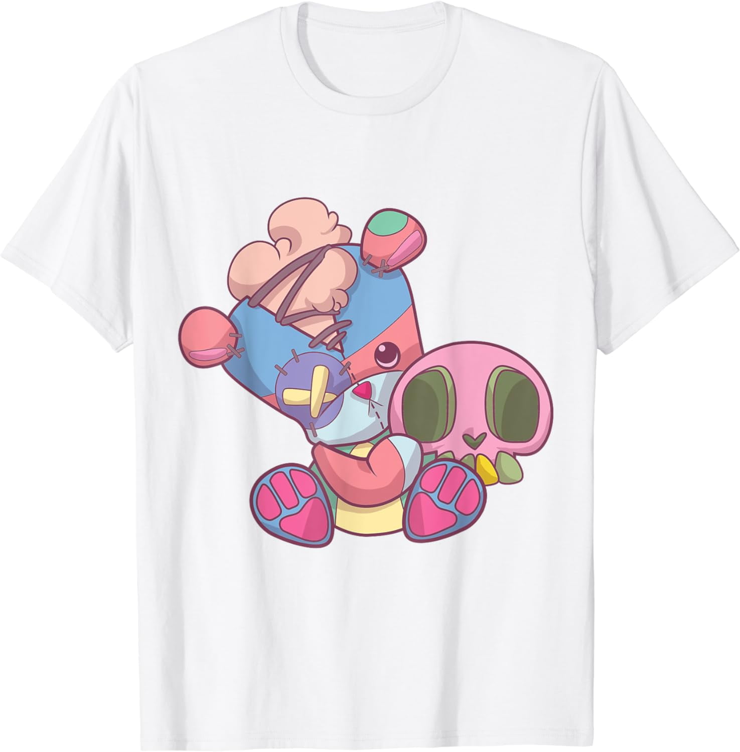 Premium AI Image Cute Kawaii Gothic Teddy Bear With Pastel Colors