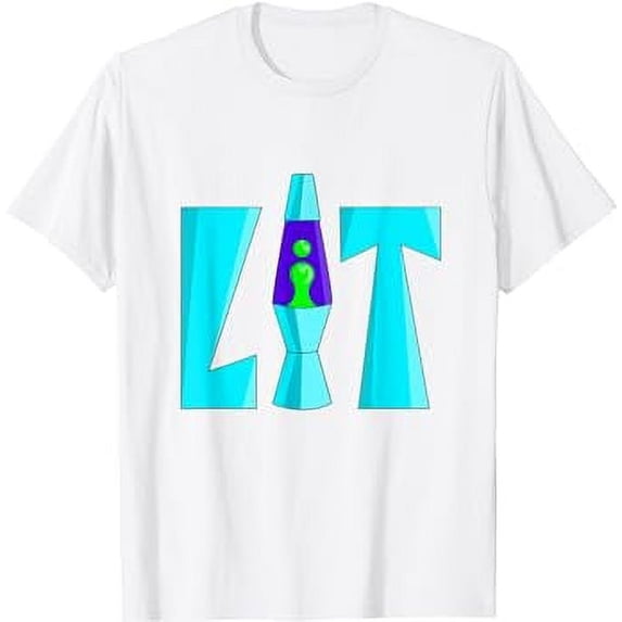 JOY Lit Lava Lamp Drippy Retro 80's 90's Graffiti T-Shirt