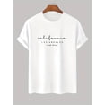 thumbnail image 1 of JOY Men's 100% Cotton Whatever Print T-shirt, Casual Short Sleeve Crew Neck Tee, Men's Clothing For Outdoor, 1 of 4