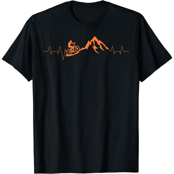 JOY Mountain Bike Heartbeat Shirt | Cute Bike Heartbeat Tee Gift