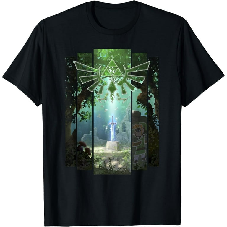 Nintendo Zelda The Master Sword Lost Woods Artwork T-Shirt Nintendo Zelda The Master Sword Lost Woods Artwork T-Shirt